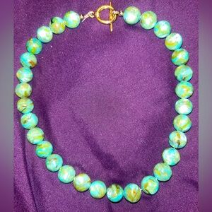 Natural stone necklace